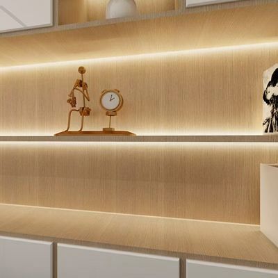 Motion Sensor Hair Display Cabinet with LED Spot Light