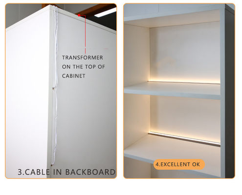 Motion Sensor Hair Display Cabinet with LED Spot Light