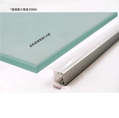 Single Glass Shelf LED Display Light With Warm White Dimming And 3500K Color Temperature