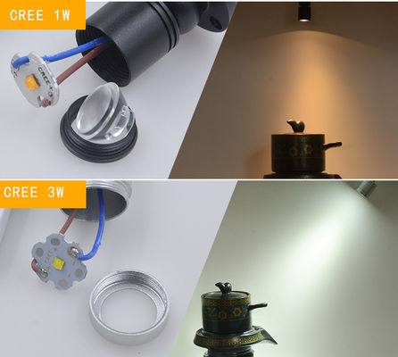 Modern Black Adjustable LED Spotlight With Color Temperature Options