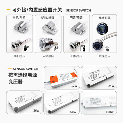 Sleek LED Shelf Lights For 6-8mm Glass Shelves