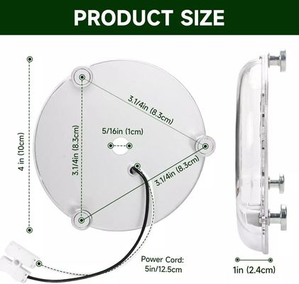 120V 15W Driverless Dia 100mm Led Light For Led Fan Light With ETL Certificate Ceiling Fan Led Light Replacement