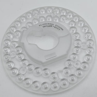 Dia125mm 4.9inch 24W LED Ceiling Fan Light Retrofit Kit Ceiling Light Replacement Kit 5CCT 3000K 3500K 4000K 5000K 6000K Adjustable 12W 18W 24W Switch, 2800LM 120V ETL  2  4 Watts
