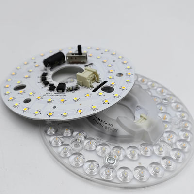 Dia125mm 4.9inch 24W LED Ceiling Fan Light Retrofit Kit Ceiling Light Replacement Kit 5CCT 3000K 3500K 4000K 5000K 6000K Adjustable 12W 18W 24W Switch, 2800LM 120V ETL  2  4 Watts