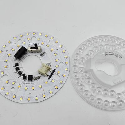 Dia125mm 4.9inch 24W LED Ceiling Fan Light Retrofit Kit Ceiling Light Replacement Kit 5CCT 3000K 3500K 4000K 5000K 6000K Adjustable 12W 18W 24W Switch, 2800LM 120V ETL  2  4 Watts