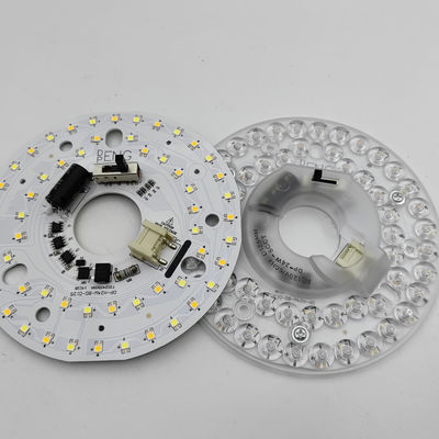 Dia125mm 4.9inch 24W LED Ceiling Fan Light Retrofit Kit Ceiling Light Replacement Kit 5CCT 3000K 3500K 4000K 5000K 6000K Adjustable 12W 18W 24W Switch, 2800LM 120V ETL  2  4 Watts