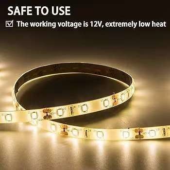 Flexible LED Strip Lights 600 Units LEDs LED Strips Waterproof 12 Volt LED Light Strips Pack Of 16.4ft/5m for Holiday Home Party Indoor Outdoor Decoration Waterproof White 1 Pack