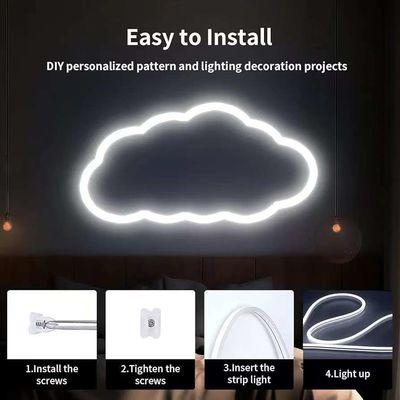 16.5FT / 5 Meter Spotless Silicone LED Channel System Recessed Flexible Tube With Milky White Cover Wider Track For 12mm Waterproof LED Strip Light USC7 WW
