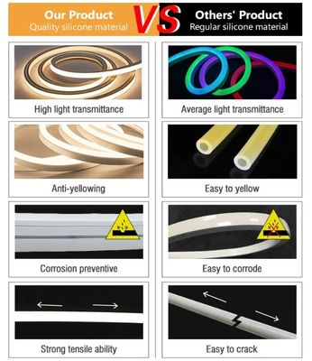 Customized Silicone Flexible Diode Neon Strip Lights 2700k-5700k Neon RGBW LED Neon Lights