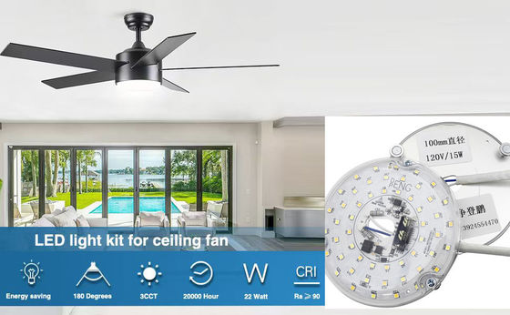 Dia100mm Round Pcb Board 12w 15w  AC 110V 120V 230V 3.93'' Retrofit Light Kit For Ceiling Flush Light Ceiling Fan Light Replacement Panel PCB 15W 90 Dimmable