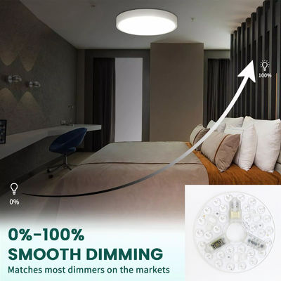 ERP Rosh LED Modules 5CCT 12W/18W/24W DIP Switch Ceiling Light Fan With Witch Power Replaces LED Module