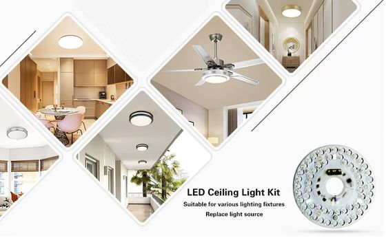 5CCT 18W/24W DIP Switch Ceiling Light Fan With Witch Power Replaces LED Module  120V Ceiling Fan Panel Retrofit Kit With DOB Modules