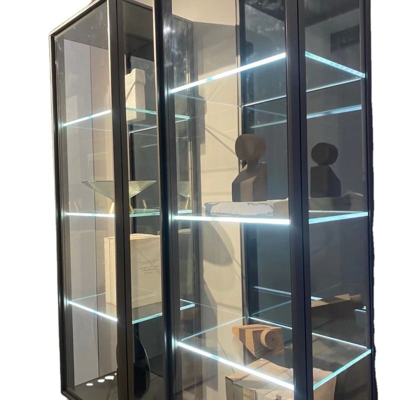Modern Surface Mounted Single Glass Shelf Cabinet Lighting Warm White Led Glass Shelf Light