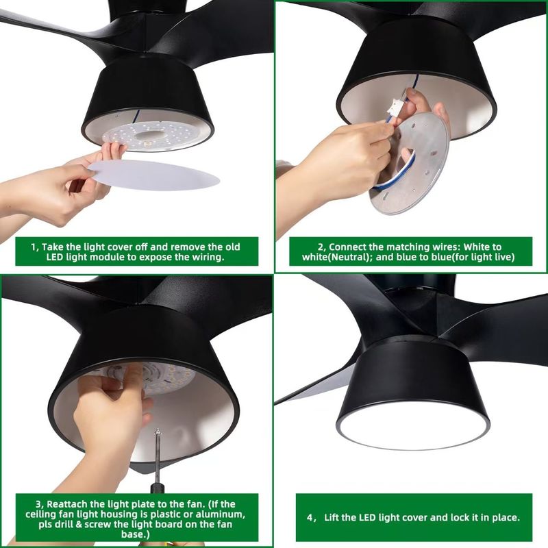 15W 100MM LED Light Engine For Dining Room 120V Ceiling Fan Panel Retrofit Kit With DOB Modules LED Ceiling Fan Light Replacement