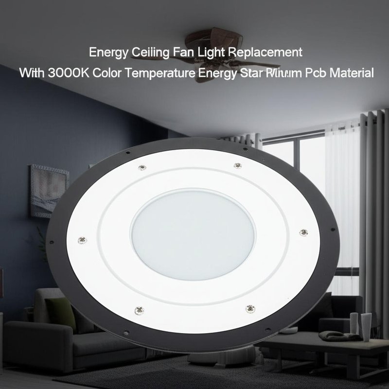 Energy Ceiling Fan Led Light Replacement with 3000K Color Temperature Energy Star Certified Aluminum Pcb Material
