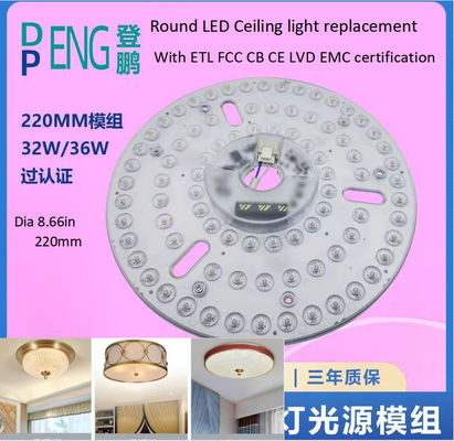 220mm Dimmable Round Led Ceiling Light Replacement 120v Aluminum PCB BOARD Circuit PCBA For Ceiling Light