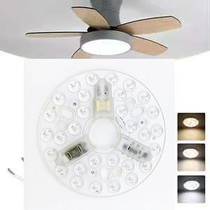 ERP Rosh LED Modules 5CCT 12W/18W/24W DIP Switch Ceiling Light Fan With Witch Power Replaces LED Module
