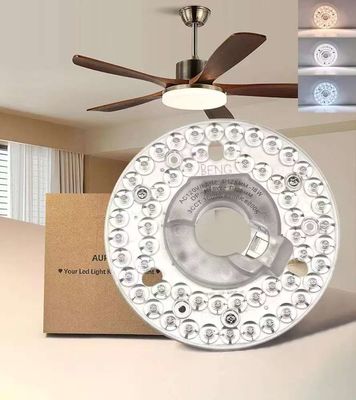 4.92” Universal Ceiling Fan Led Light Replacement for Ceiling Fan Flush Mount Ceiling Light, 18W 3CCT 3000K 4000K 6000K 1500LM CRI90 Dimmable Affordable Solution for Hampton Bay Harbor Breeze Hunter